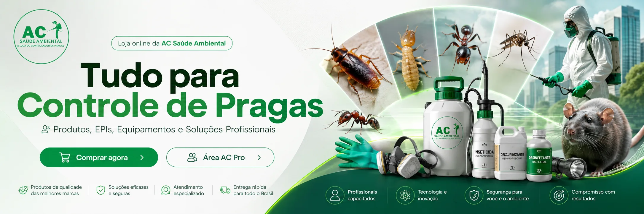 Loja de produtos para controle de pragas AC Saúde Ambiental